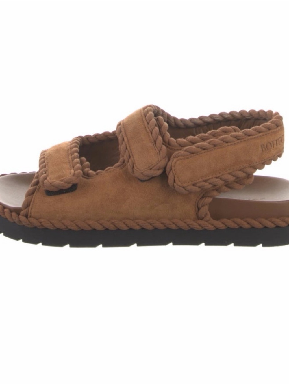 Bottega Veneta jack sandals Braided Suede Strap Sandals in Brown